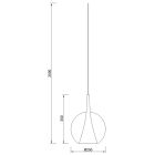 MANTRA ELSA decorative indoor globe glass lamp 2.5 m-E27