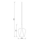 MANTRA ELSA decorative indoor globe glass lamp 2.5 m-E27