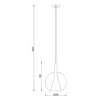 MANTRA ELSA decorative indoor hanging lamp, 1 light source