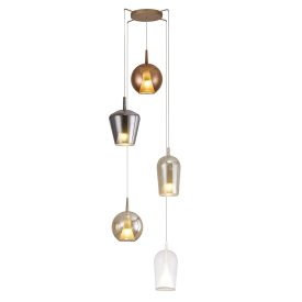 MANTRA ELSA decorative indoor pendant lamp, 5 lights