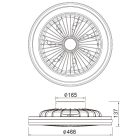 MANTRA GAMER LED 40W ceiling fan light 20W