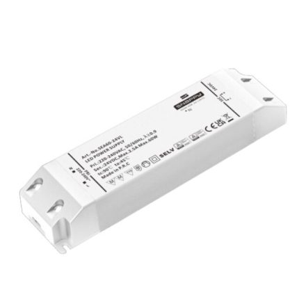MANTRA TIRAS LED STRIPS TEK DRIVER CONSTANT VOLTAGE IP20 24VDC  60W (SEA60-24VL)