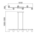 MANTRA SAL TEK LINEAR LAMP 6L GU10