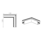 MANTRA MAGNETO TEK L-JOINT SURF. 90º BLACK
