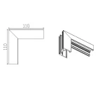 MANTRA MAGNETO TEK L-JOINT SURF. WALL-WALL BLACK