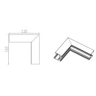 MANTRA MAGNETO TEK L-JOINT SURF. WALL TO WALL BLACK
