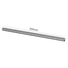 MANTRA MAGNETO TEK Recessed rail 2 m, black