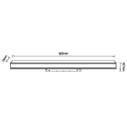 MANTRA MAGNETO TEK LINEAR LIGHT DIFFUSER 16 W BLACK 3000 K TRIAC