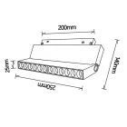  MANTRA-8341 TEK LINEAR POINT LIGHT 20W BLACK 3000K TRIAC