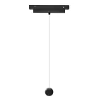 MANTRA MAGNETO TEK BEADED PENDANT 7W BLACK 3000K TRIAC