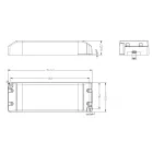 Mantra design lámpa MAGNETO 06 TEK DRIVER CONSTANT VOLTAGE IP20 48VDC 150W (SS150-48VL) 8349 fekete mag 3.06cm