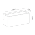 MANTRA UTAH outdoor wall lamp OUTDOOR WHITE IP65 - 1L*E27