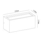 MANTRA UTAH outdoor wall lamp OUTDOOR CORTEN IP65 - 1L*E27 