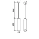 MANTRA BOLONIA TEK LED PENDANT LAMP WHITE 7W  CCT
