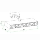 MANTRA ITACA TEK  LINEAR SPOT TRACK WHITE 30W  4000K