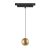MANTRA MAGNETO TEK BEADED PENDANT 7W BLACK/GOLD 3000K