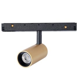 MANTRA MAGNETO TEK SPOT LIGHT 7W BLACK/GOLD 3000K TRIAC