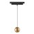 MANTRA MAGNETO TEK  ROUND HANGING 7W BLACK/GOLD 3000K TRIAC