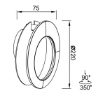 MANTRA TORONTO TEK WALL LAMP LED 10W 3000K BLACK