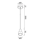 MANTRA GRUISSAN TEK PENDANT LED 5W 3000K BLACK / GOLD