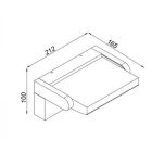 MANTRA COOPER outdoor wall lamp LED 20 W 3000 K BLACK