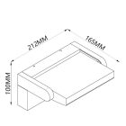 MANTRA COOPER outdoor wall lamp with LED sensor 20 W 3000 K white