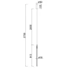 MANTRA TORCH TEK pendant lamp LED 11W 3000K WHITE