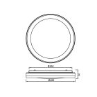 MANTRA GAMER PLAFON Decorative indoor ceiling lamp LED 30W RGB