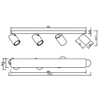 MANTRA SAL TEK LINEAR LIGHTING 4L GU10
