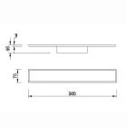 MANTRA NELSON TEK WALL LAMP LED CCT 24W BLACK