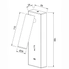 MANTRA-8499 TEK WALL READING LAMP 3W 3000K BLACK TYPE C CHARGER