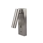  MANTRA-8500 TEK WALL READING LAMP 3W 3000K SATIN NICKEL TYPE C CHARGER
