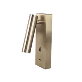    MANTRA-8501 TEK WALL READING LAMP 3W 3000K ANTIQUE BRASS TYPE C CHARGER