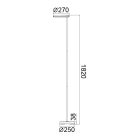 MANTRA NASSAU TEK STANDING LAMP 30 W DIMMABLE WHITE 