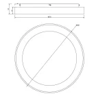 MANTRA NISEKO II decorative indoor ceiling lamp LED, dimmable