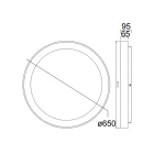 MANTRA NISEKO II decorative indoor ceiling lamp LED, dimmable