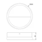 MANTRA KITESURF decorative indoor wall lamp LED 8W 3000K medium