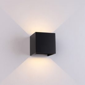  MANTRA DAVOS outdoor wall lamp outdoor LED* 2*6W 2700K DIM BLACK