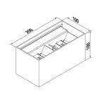 MANTRA DAVOS outdoor wall lamp outdoor LED* 4*6W 2700K DIM white