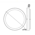 MANTRA NISEKO II decorative indoor ceiling lamp LED, dimmable