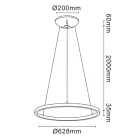 MANTRA RIUMAR TEK pendant lamp LED 40+15W