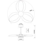 MANTRA INFINITY FAN LED 24W ceiling fan light 32W