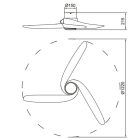 MANTRA GROENLAND M ceiling fan light 30 W LED 24 W