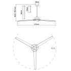 MANTRA BRISA ceiling fan light 40 W LED 20 W