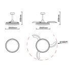 MANTRA RAFAGA  pendant lamp LED 50 W ceiling fan lamp 30 W