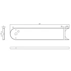 MANTRA ROLLER Decorative indoor white rectangular base lamp
