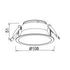 MANTRA SUNSET TEK Spot recessed LED 15W frame