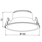 MANTRA SUNSET TEK Spot recessed 20/30W frame