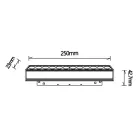 MANTRA MAGNETO TEK LINEAR LIGHT COB 12W BLACK 4000K