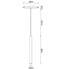 MANTRA MAGNETO TEK SUSPENDED 5W BLACK 4000K